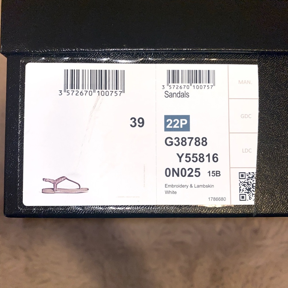 Chanel Broderie Thong Sandals - Picture 5 of 9